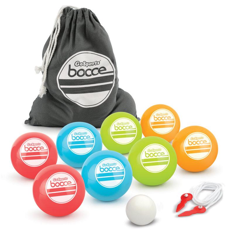 Wayfair GoSports 10 Piece 90mm Soft Bocce Ball Set - Backyard Outdoor Lawn Game