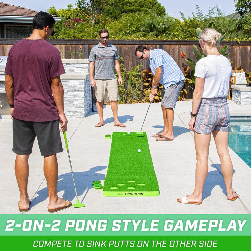 Wayfair GoSports BattlePutt Golf Putting Game - 2-on-2 Pong Style Play - 2 Golf Balls And 2 Putters