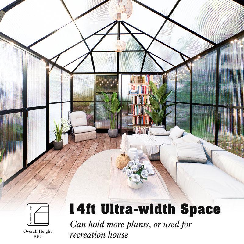 Wayfair Grower’s Haven Victorian Style Polycarbonate Greenhouse
