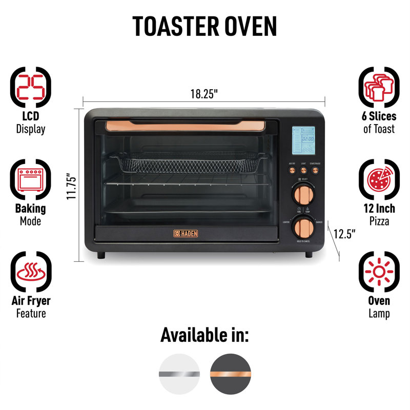 Wayfair HADEN Toaster Oven With Air Fry Bake Broil Toast Functions
