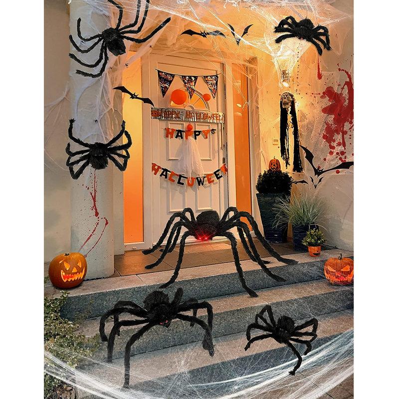 Wayfair Halloween Gigantic Hairy Scary Fake Spider Decoration