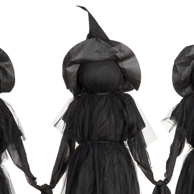 Wayfair Halloween Lighted Witch Outdoor Stakes (Set Of 3)