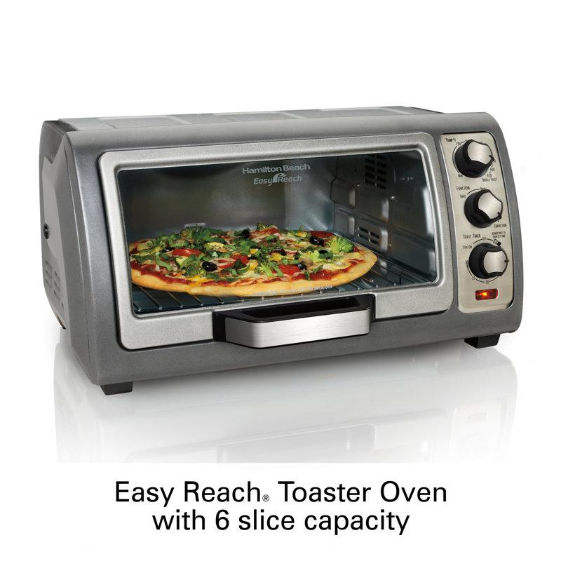 Wayfair Hamilton Beach® Easy Reach® Convection Toaster Oven With Roll-Top Door