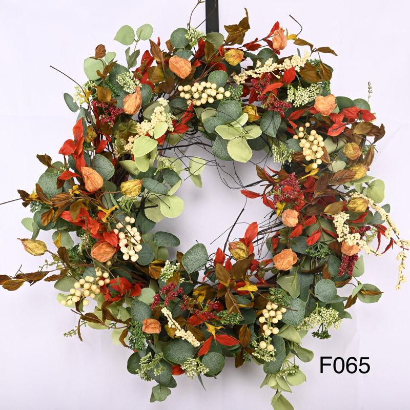 Wayfair Handcrafted Faux Eucalyptus Berry 26'' Wreath