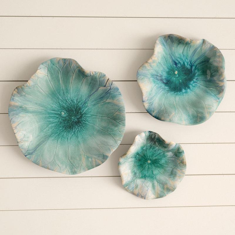 Wayfair Handmade Boho Plants & Flowers Wall Decor On Ceramic