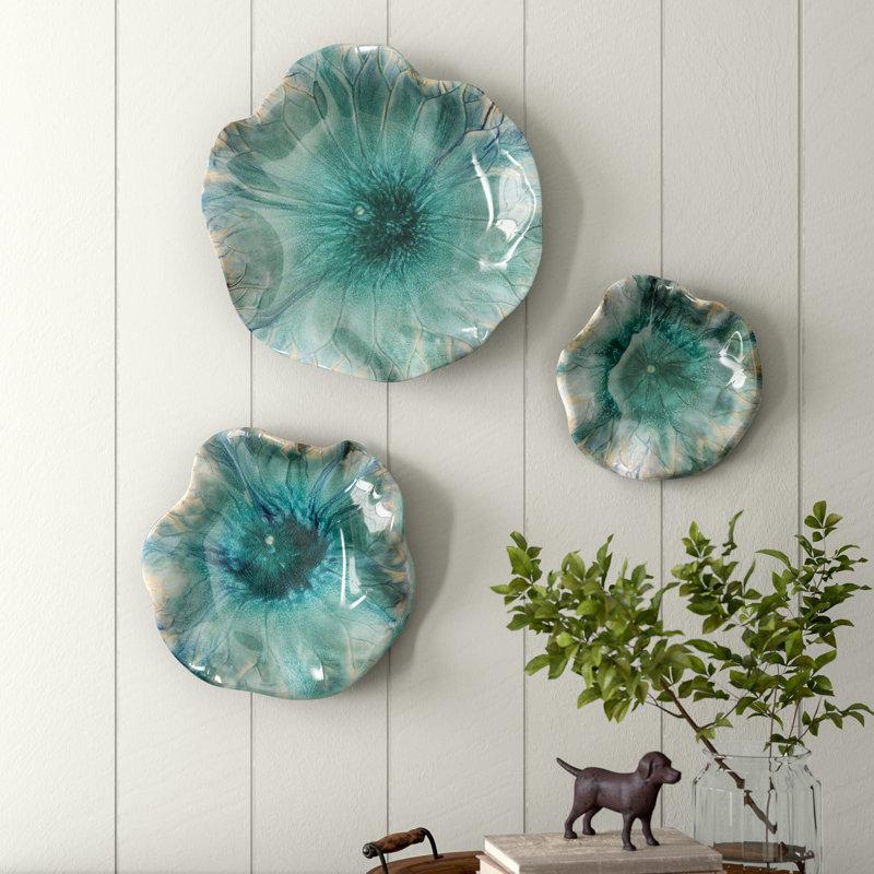 Wayfair Handmade Boho Plants & Flowers Wall Decor on Ceramic