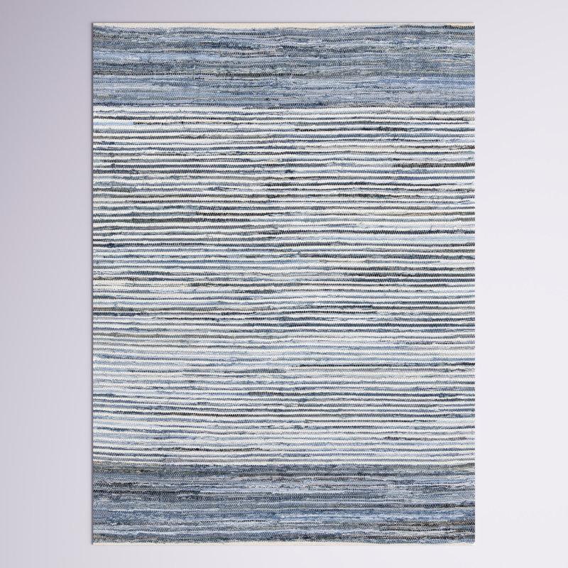 Wayfair Handmade Braided Cotton Bright Blue/Navy Rug