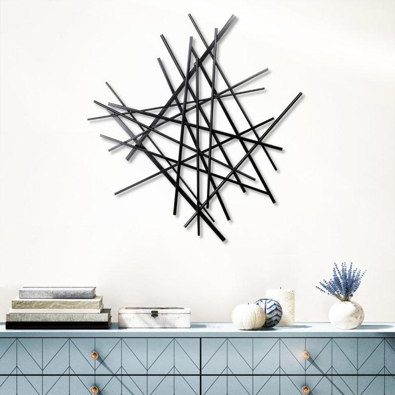 Wayfair Handmade Modern Abstract Wall Decor On Metal