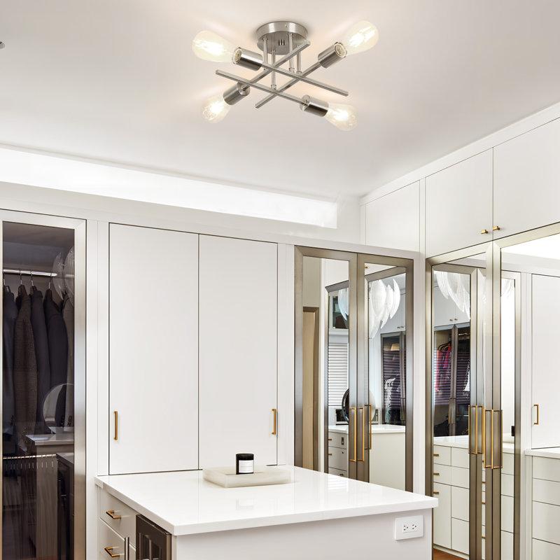 Wayfair Hannah-Jayne 14.17'' Sputnik Modern Linear Flush Mount