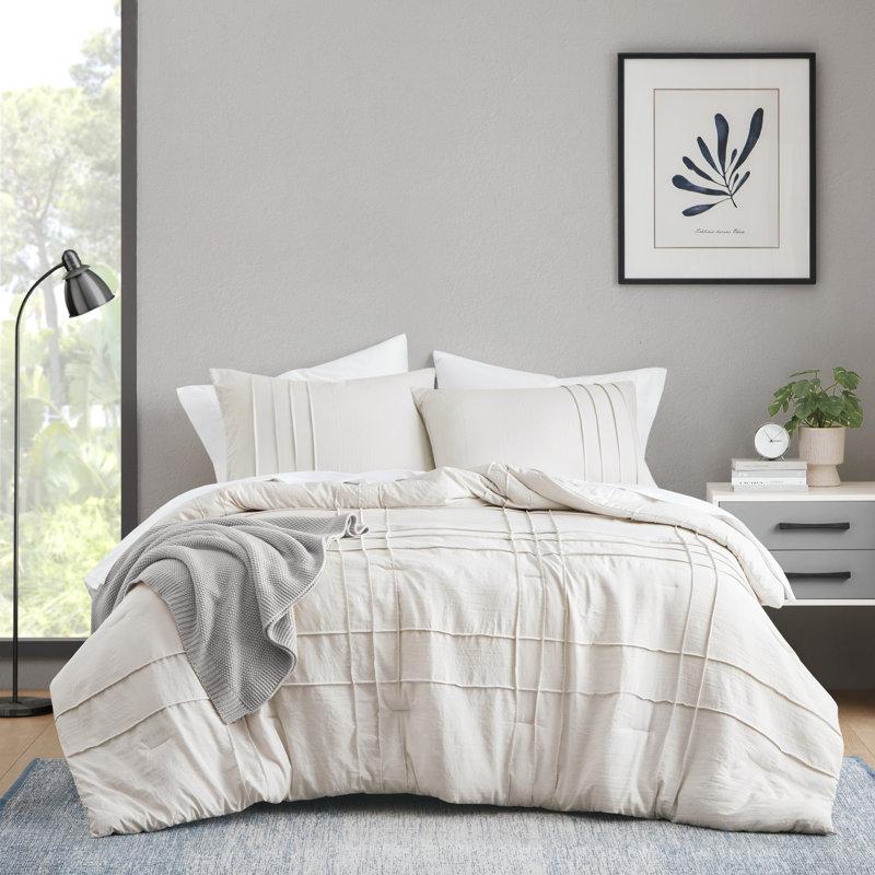 Wayfair Harris Soft Washed Pinch Pleated Comforter Set