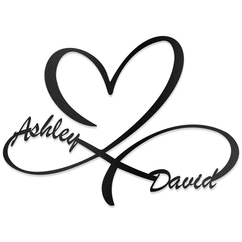 Wayfair Heart Gifts For Love Unique Wedding Present Personalize Name Metal Signs Gold Wall Decor Accents