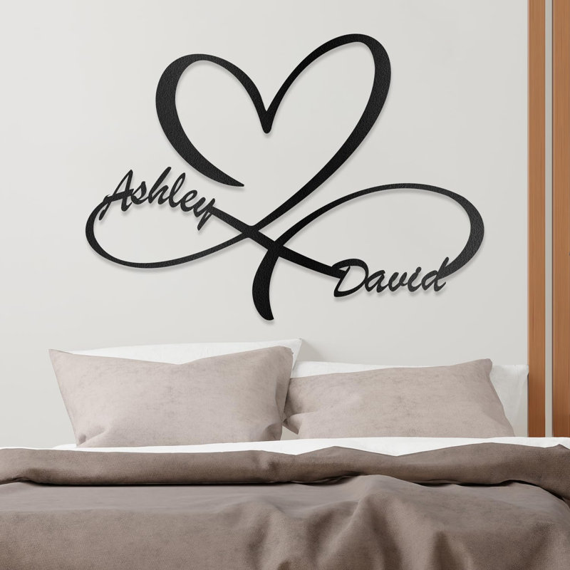 Wayfair Heart Gifts For Love Unique Wedding Present Personalize Name Metal Signs Gold Wall Decor Accents