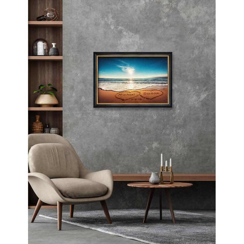 Wayfair Heart In Heart Personalized Artwork With Names And Date Custom Gift For Anniversary Wedding Birthday Holidays