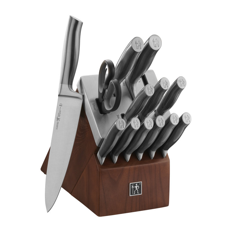 Wayfair HENCKELS Graphite 14-Piece Self-Sharpening Block Set - Brown