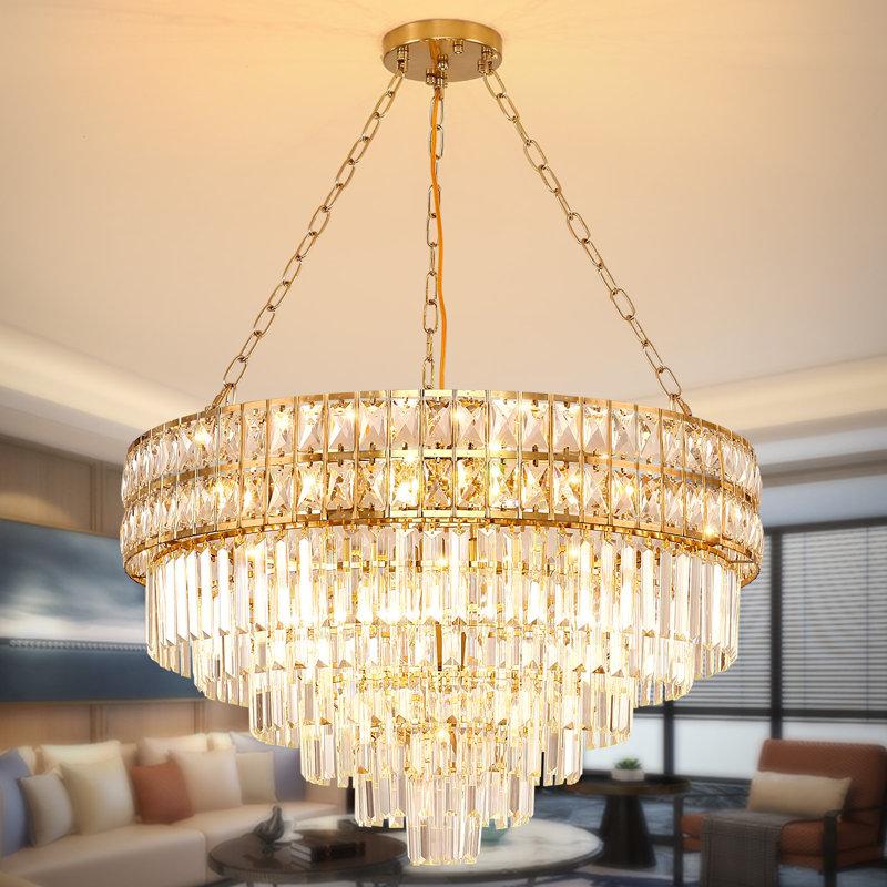 Wayfair Imma Crystal Empire Chandelier With Crystal Accents