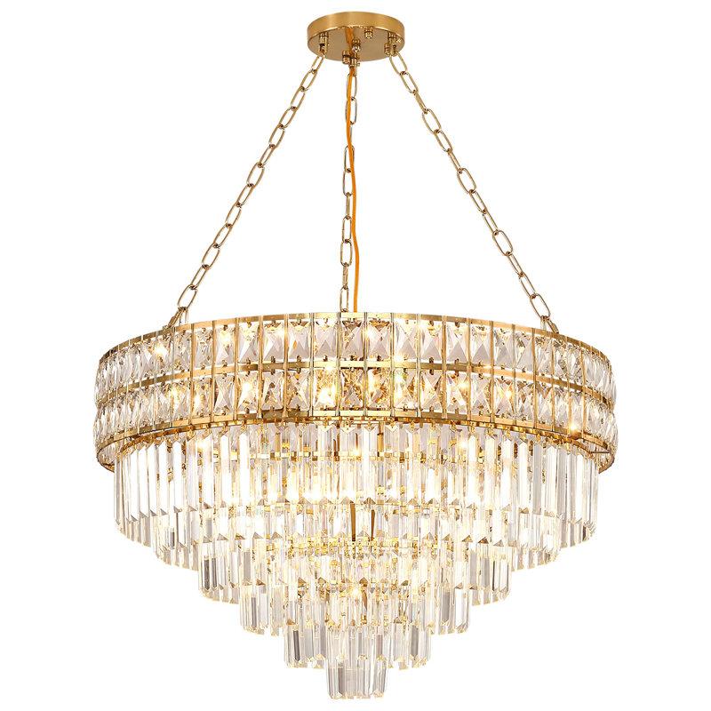 Wayfair Imma Crystal Empire Chandelier With Crystal Accents