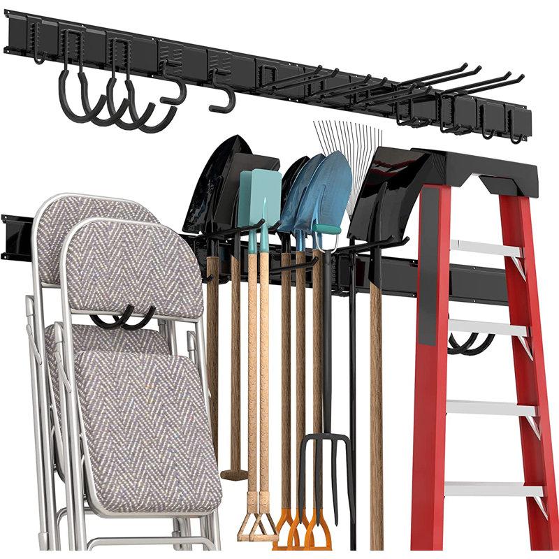 Wayfair Jahnke Garage Tool Storage Rack Heavy Duty Garage Storage Organizer Rack System Wall Mounted Tool