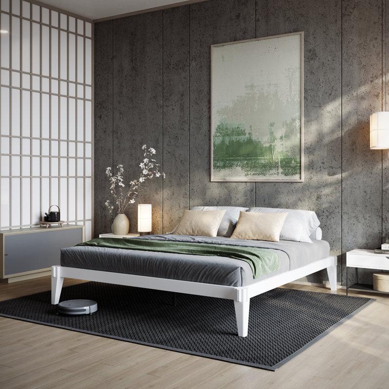 Wayfair Jamerian Solid Wood Platform Bed Frame Without Headboard Modern Bed