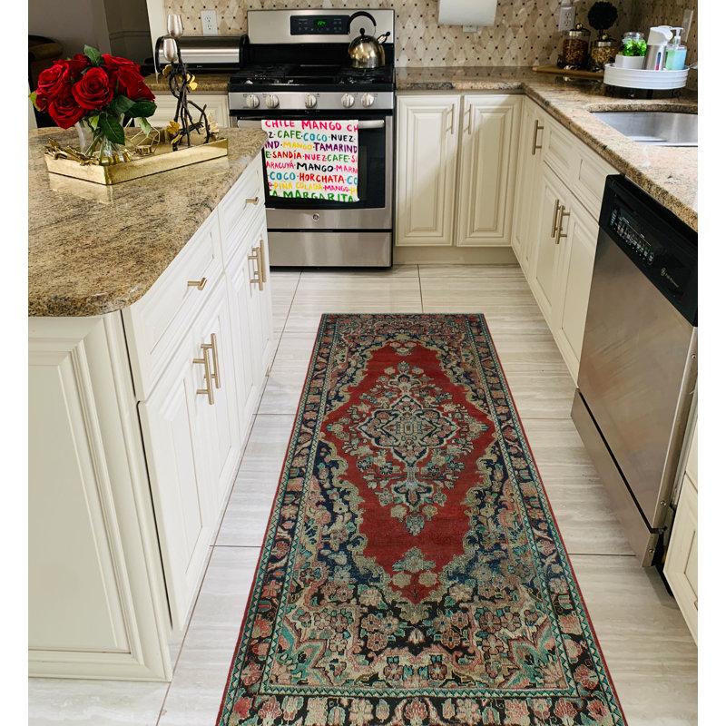 Wayfair Jamiylah One-of-a-Kind 3'8" X 10'9" 1980s Runner Wool Area Rug In