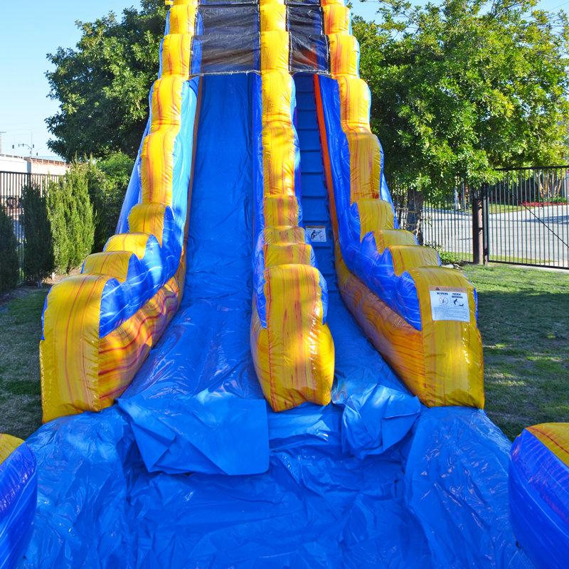 Wayfair JumpOrange 19 FT Amazon River Water Slide With Attached Pool For Kids And Adults (with Blower)