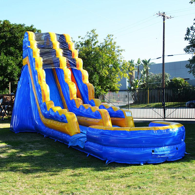 Wayfair JumpOrange 19 FT Amazon River Water Slide With Attached Pool For Kids And Adults (with Blower)