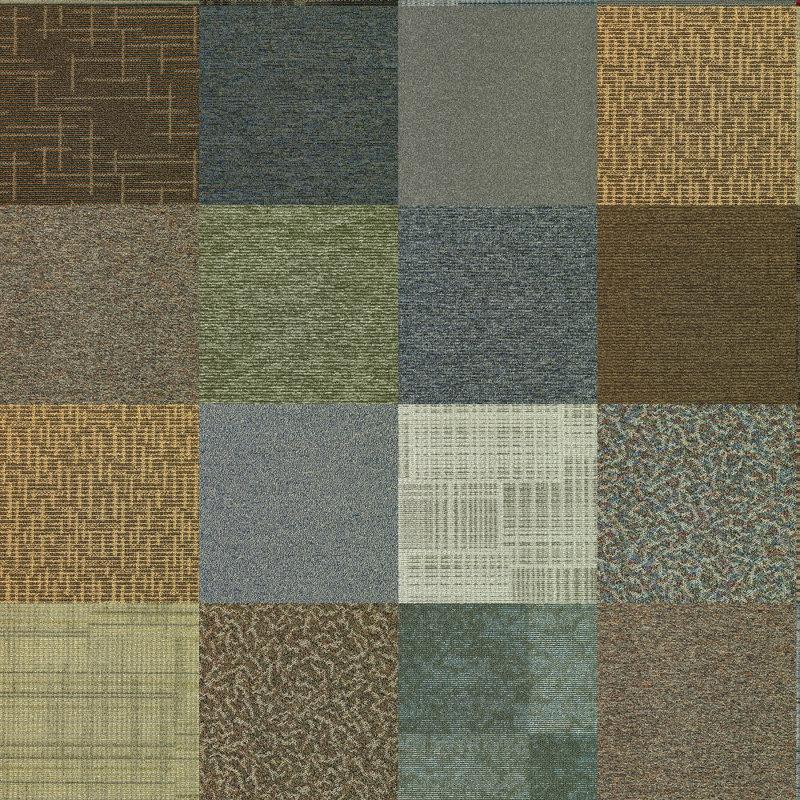 Wayfair Kaleidoscope 24'' W x 24'' L Level Loop Peel & Stick Carpet Tile