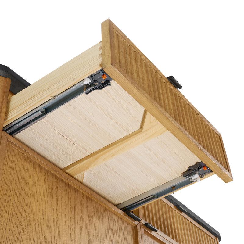 Wayfair Kathryne 48" Kitchen Island With Black Quartz Countertop