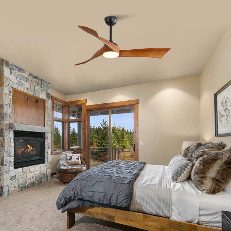 Wayfair Kemp 52'' 3 - Blade Classic Propeller Ceiling Fan With Remote Control And LED Light Kit Included