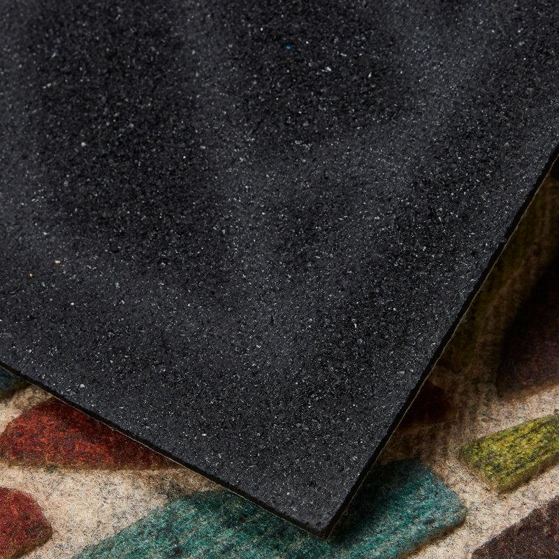 Wayfair Kesha Ornamental Tiled Medallion Recycled Rubber All Weather Indoor Outdoor Non-Slip Door Mat