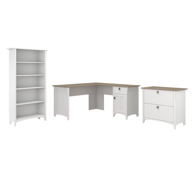 Wayfair Khadesha 3 L-Shaped Computer Desk Office Set