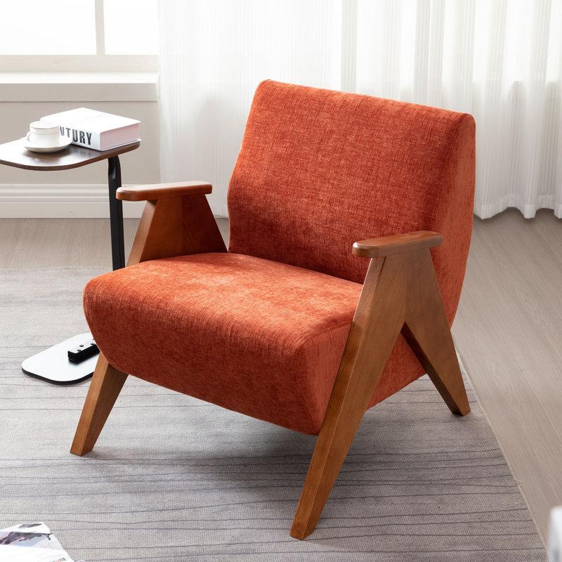 Wayfair Kyajah 27.5'' Wide Armchair With Solid Wood Legs