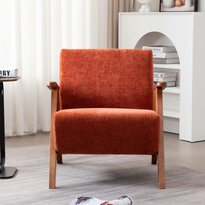Wayfair Kyajah 27.5'' Wide Armchair With Solid wood legs