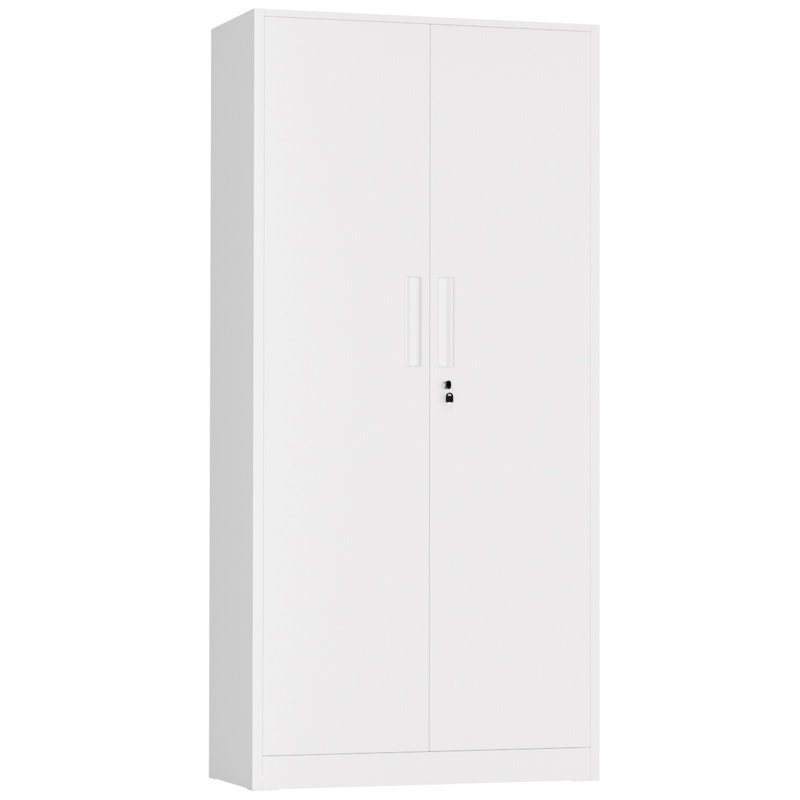 Wayfair Lakenzie 5 - Shelf Steel Storage Cabinet With Lock (72" H X 32" W X 16" D)