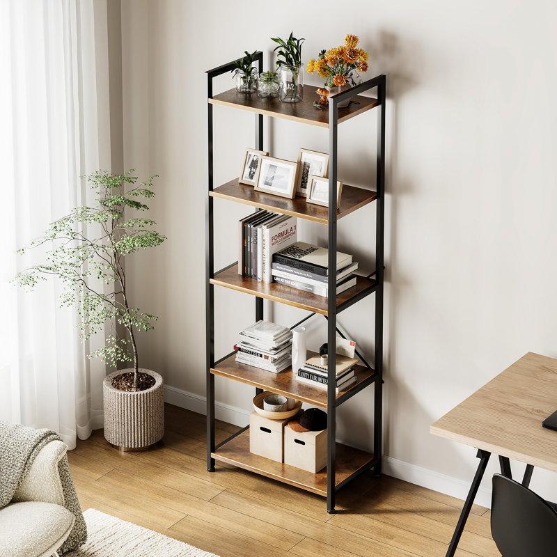 Wayfair Landrienne Home Office Bookcase With Sturdy Structure Display Rack With Modern Style Storage Shelf With Spacious Storage Space