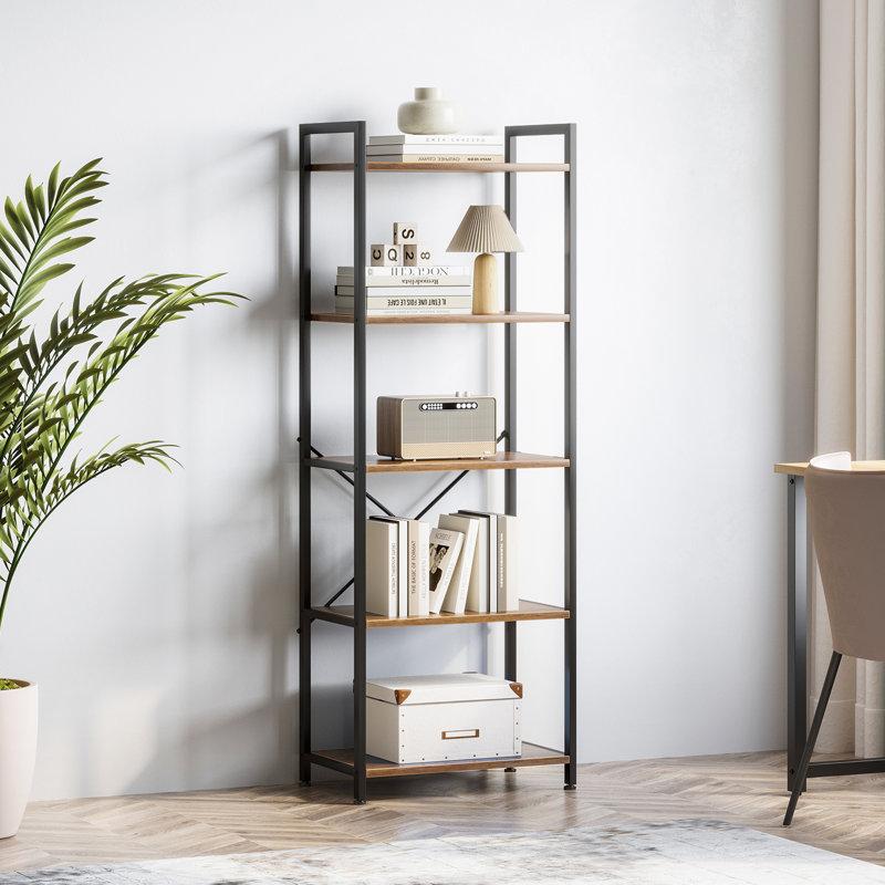 Wayfair Landrienne Home Office Bookcase With Sturdy Structure Display Rack With Modern Style Storage Shelf With Spacious Storage Space