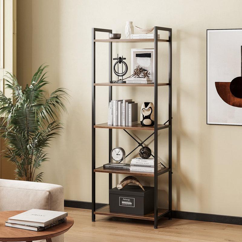 Wayfair Landrienne Home Office Bookcase With Sturdy Structure Display Rack With Modern Style storage Shelf With Spacious Storage Space