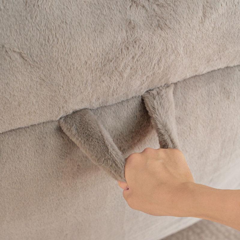 Wayfair Large Faux Fur Memory Foam Filled Bean Bag Chair For Adults And Kids