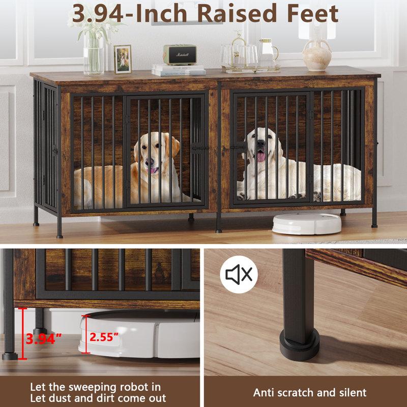 Wayfair Large Furniture Style Pet Crate With Divider