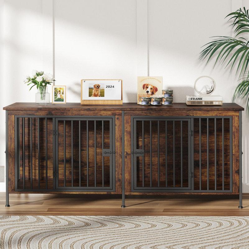 Wayfair Large Furniture Style Pet Crate With Divider