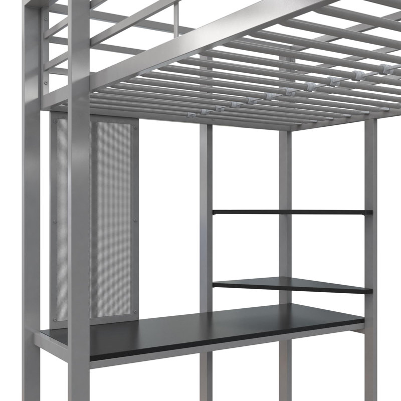 Wayfair Larrick Loft Bed With Bookcase By Viv + Rae™