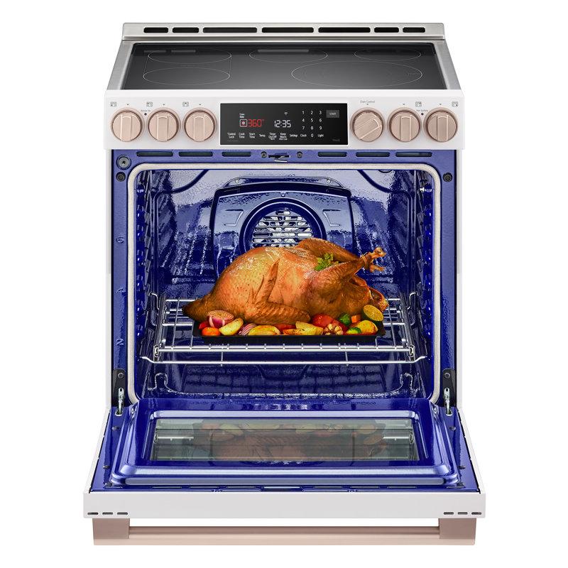 Wayfair LG STUDIO InstaView® Electric Slide-in Range With ProBake Convection® And Air Fry 6.3 Cu. Ft. LSES6338N