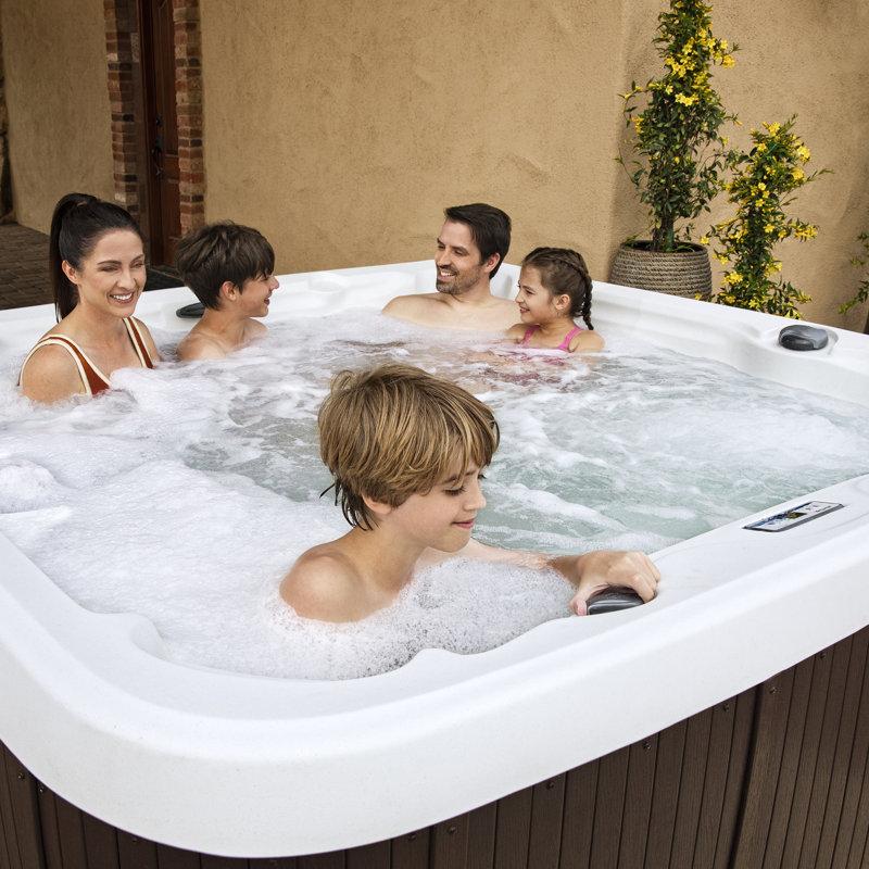 Wayfair Lifesmart Spas LS600DX 230 Volt 7-Person 65-Jet Square Hot Tub With Ozonator