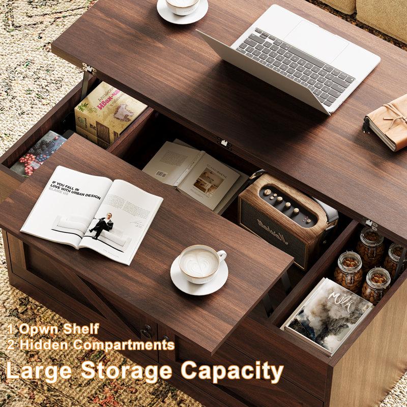 Wayfair Lift Top Farmhourse Coffee Table With Storage