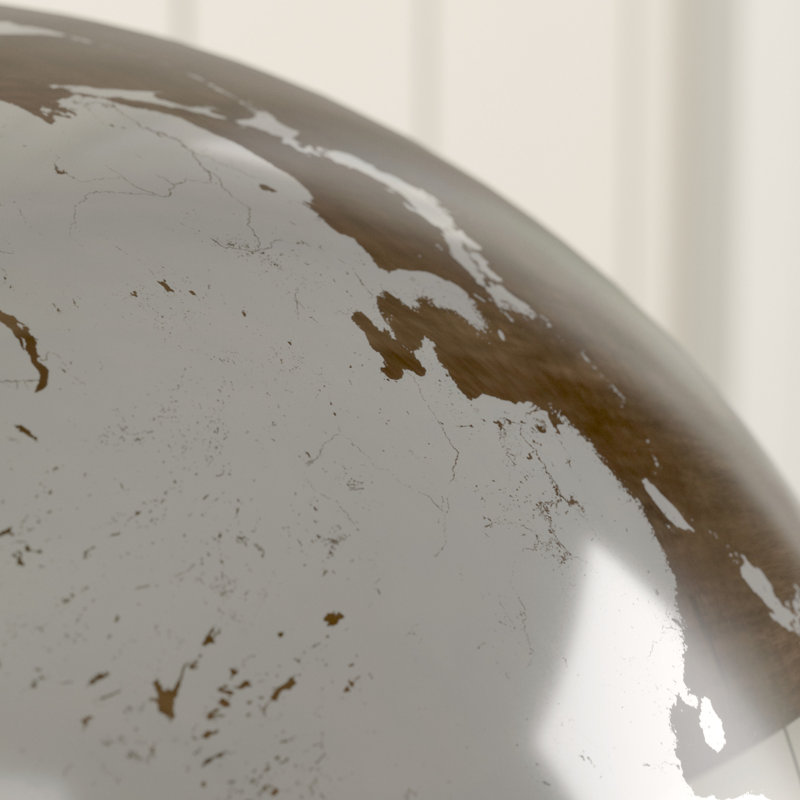 Wayfair Linderman Aluminum Metal Educational/Geographic Earth Globe With Tiered Base