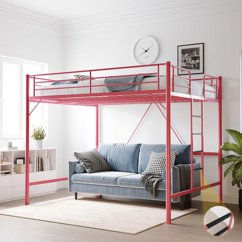 Wayfair Loft Bed Full Size With Flat Rungs For Adults Kids And Young Teens No Box Spring Required