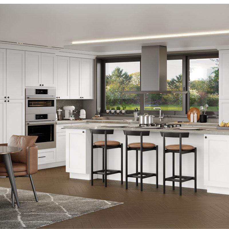 Wayfair Lotus Shaker Wall Cabinet Kitchen Garage Laundry Soft Close Double Doors