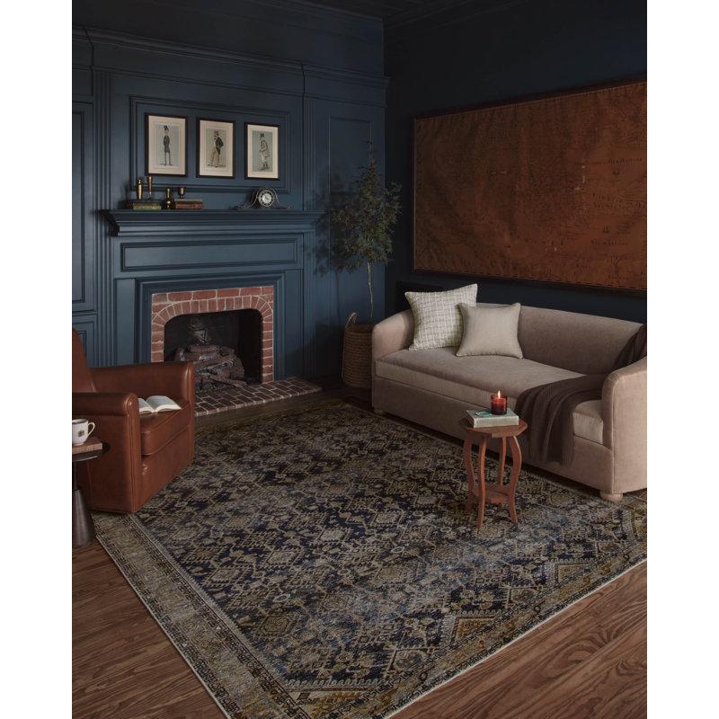 Wayfair Magnolia Home by Joanna Gaines x Loloi Lenna Indigo / Natural Area Rug