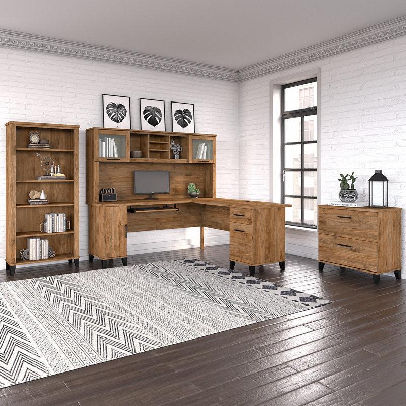 Wayfair Magomed 4 L-Shaped Computer Desk Office Set