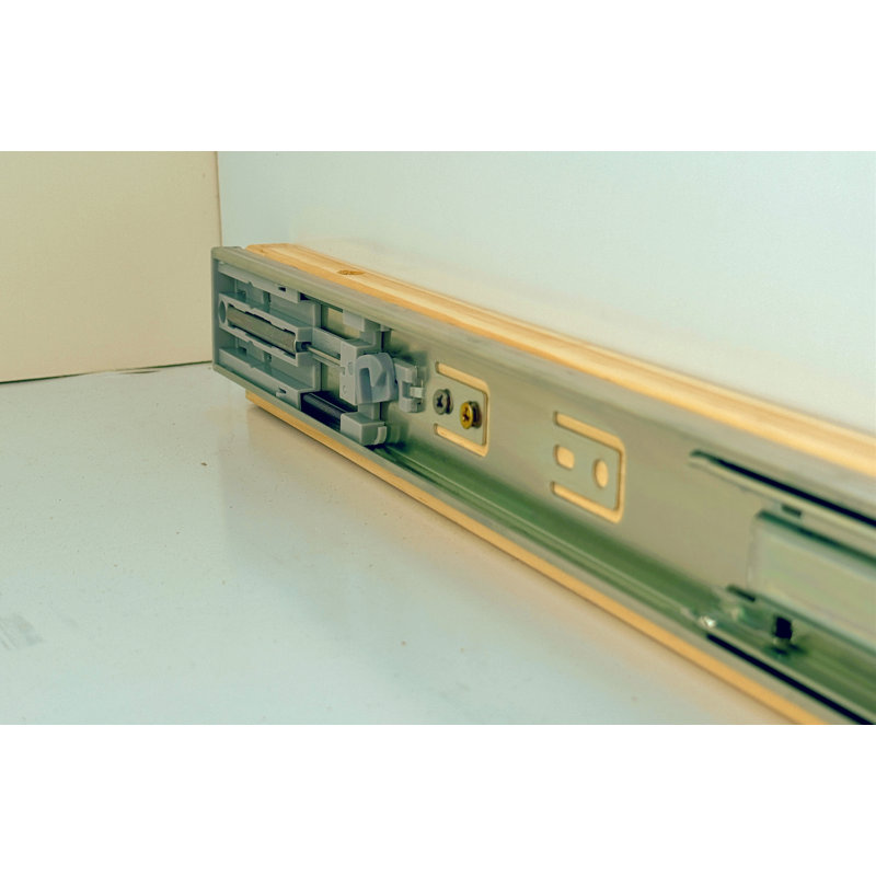 Wayfair Malaree Slide-Out Shelf Soft Close Rails Wood Pull Out Tray Organizer No Assembly Required