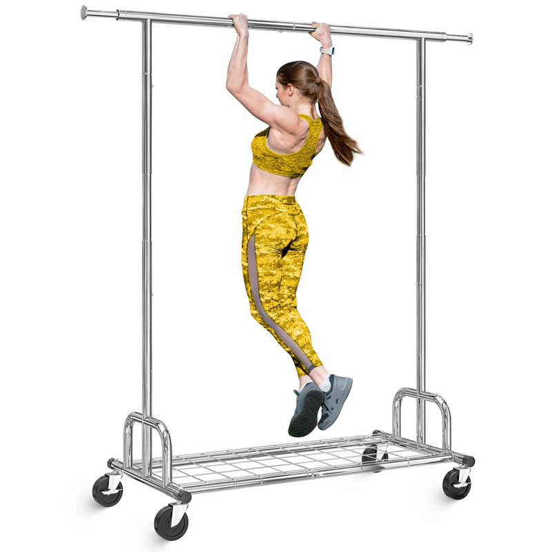 Wayfair Mardelle 460 LBS Clothes Hanging Rack Metal Clothes Rack Heavy Duty Garment Rack